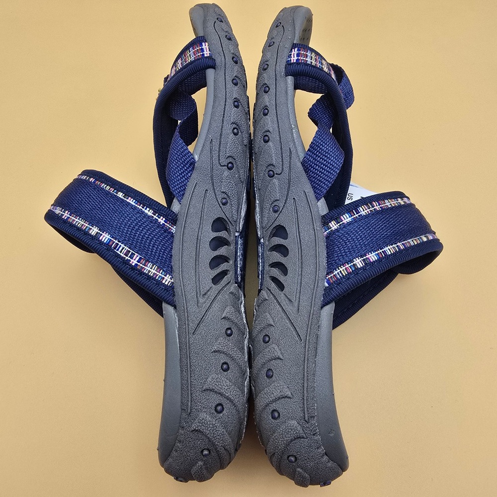 Skechers Trail Women's Size 6 M Navy Blue Outdoor Sandals Machine Washable Vegan - Picture 7 of 14